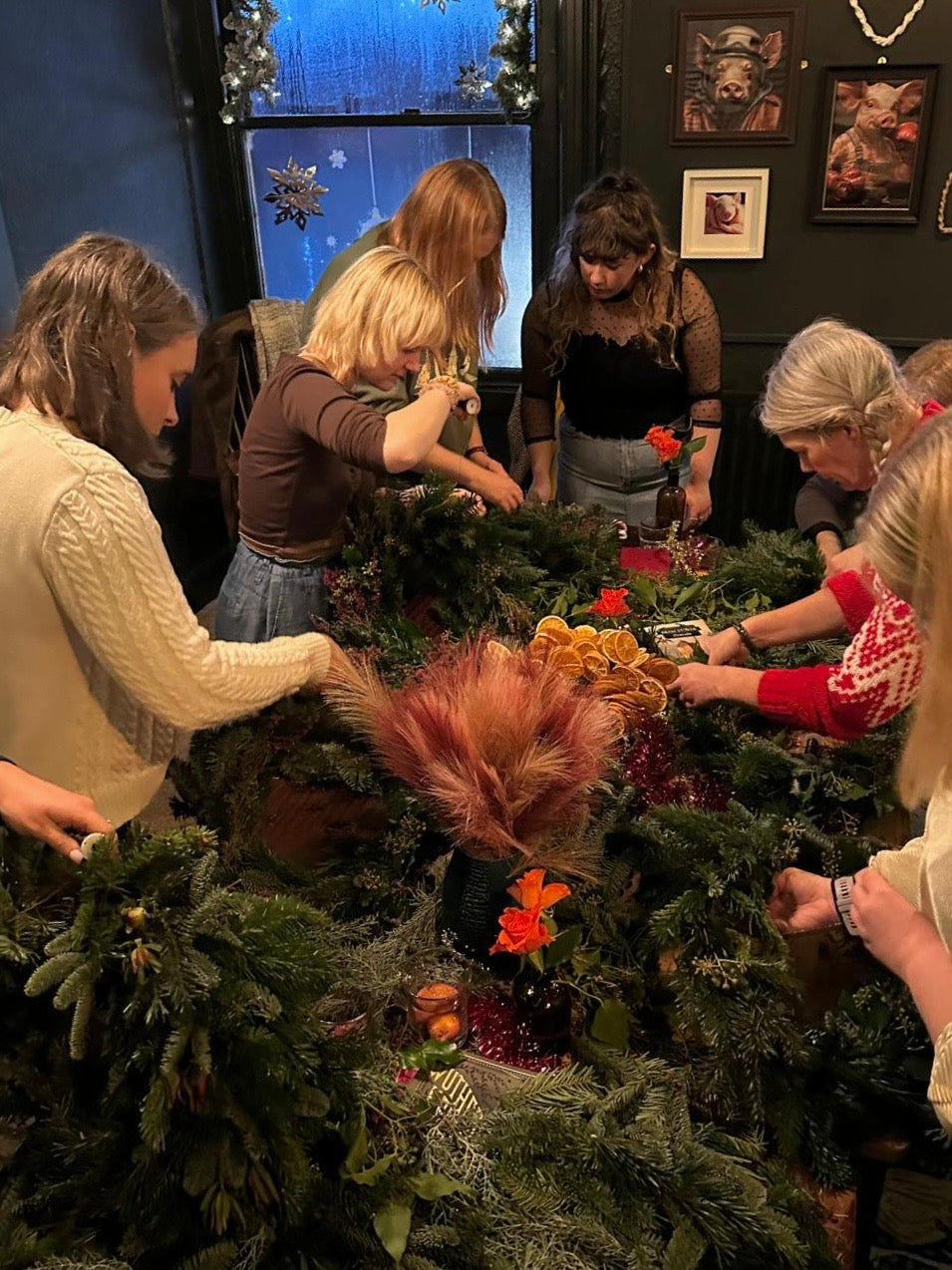 LUXURIOUS WINTER WREATH WORKSHOP